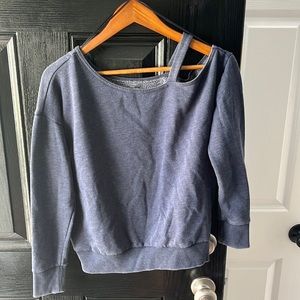 off the shoulder sweatshirt